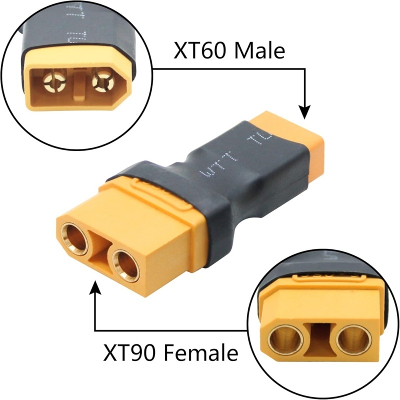 2 adaptadores XT90 a XT60, mac - Drone Battery Adapter reseña y precio