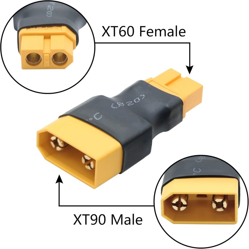 2 adaptadores XT90 a XT60, mac - Drone Battery Adapter reseña y precio